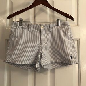 Ralph Lauren Sport Blue Seersucker Shorts Size 2